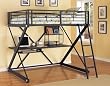 Z-Bedroom Full Size Loft Study Bunk By Powell Furniture