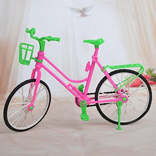 Beautiful Bicycle Detachable Bike &amp; Basket Accessories For Barbie Dolls #T006 by Wellgoods