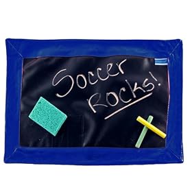 Princess Linens Doodlebugz Chalk Talk Chalkboard Placemat Blue by Princess Linens