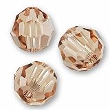 10 Round 4mm (5000) Swarovski Crystal Beads LIGHT COLORADO TOPAZ.