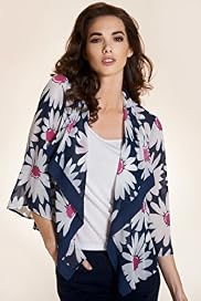 Per Una 3/4 Sleeve Floral Kimono Blouse with Camisole