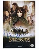 Elijah Wood, Orlando Bloom, Viggo Mortenson Autographed LORD OF THE RINGS Cast 8x10 Photo