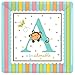 Adorable Fisher Price Baby Shower Party A is for Adorable Square Dinner Plates Tableware, Paper, 10