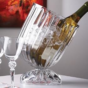 Glass Tabletop Wine Chiller Barware Designer New Cooler by Treasurecombers
