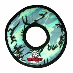 Tuffy's Ultimate Ring Dog Toy, Camo Blue