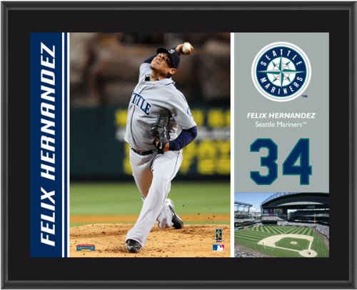 Felix Hernandez Plaque | Details: Seattle Mariners, Sublimated, 10x13, MLB Plaque