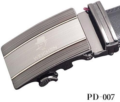 Weichen Auto Buckle Cowhide Leather Belt for Men Men's Leather Ratchet Belt