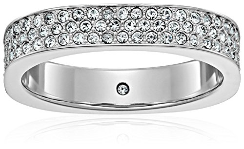 Michael Kors Pave Band Silver Tone Ring, Size Kuwait Ubuy