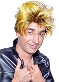 Men's Gold & Grown Punk Costume Wig