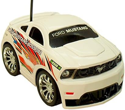 Remote Control Chunky Cruiser - White Ford Mustang Boss 302 - R/C Vehicle
