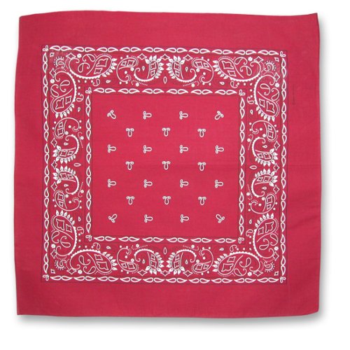Maroon Cotton Bandana Paisley 22