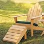 New A Grade Teak Adirondack Chair With Footrest