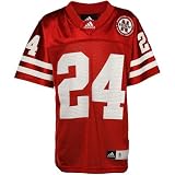 NCAA adidas Nebraska Cornhuskers #24 Youth Replica Jersey-Scarlet (18/20)