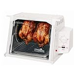 Ronco ST3001WHGEN Showtime Compact Rotisserie and Barbeque Oven, White