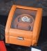 Executive Style Genuine Tan Leather Two Watch Winder