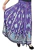 Womens Maxi Skirt Sequin Beaded Bohemian Gypsy Boho Peasant Skirt (Purple)