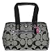 Coach Hamptons Signature Carryall Bag Purse Tote 14878 Black White