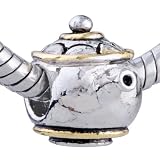 Pugster Teapot Charm Bead Fits Pandora Chamilia Biagi Bead Bracelet