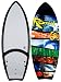 Ronix Cortez Wakesurf Board White/Green/Yellow/ Blue 5'4
