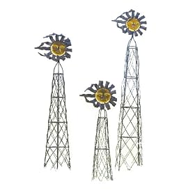 CBK Ltd 48-Inch H Trellises, Obelisk-style, Set of 3 by 