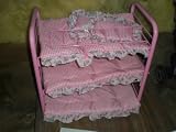 Pink Doll Bunk Bed with Ladder Toy
