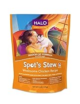 Halo Spot's Stew Holistic Dry Cat Food, Wholesome Chicken, 6 LB Bag of Indoor Cat Food and Kitten Food
