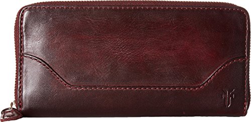 FRYE Melissa Zip Wallet, Wine, One Size
