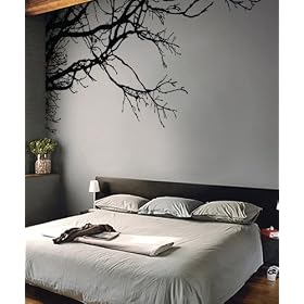 Stickerbrand Vinyl Wall Decal Sticker Tree Top Branches (M) 100" W X 44" H