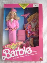 Barbie Doll Flight Time Gift Set 1989 New