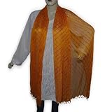 Produkt-Bild: Schal Silk Bandhini Style mit Perlen aus Indien