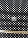 BLACK/WHITE SMALL POLKA DOTS PRINT POLY COTTON FABRIC 58