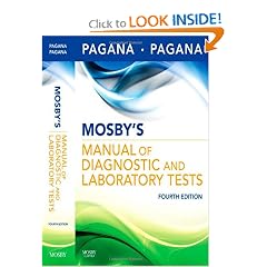 Click here to buy Mosby's Manual of Diagnostic and Laboratory Tests by Kathleen Deska Pagana PhD  RN and Timothy J. Pagana MD  FACS.