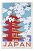 Japan (Japanese Government Travels - Pagoda) Art Poster Print - 24