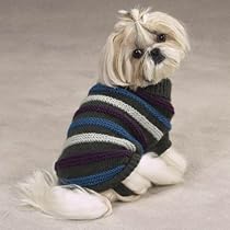 Dog Knit Striped Sweater - Pet warm Winter Sweater - XX Small Size