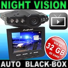 Auto-Black-Box -Hochgeschwindigkeitskamera Car-Camera-Recorder + Nachtsicht + Bewegungssensor + Farbbildschirm/Dashboard 2,5 TFT LCD Display + 4GB SD Karte /Unfalldatenschreiber/�berwachungskamera Video/Audio DVR