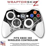 Lightning White Skin by WraptorSkinz TM fits XBOX 360 Wireless Controller (CONTROLLER NOT INCLUDED)