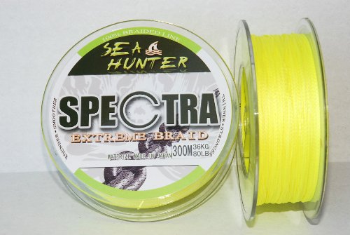 Sea Hunter 300M SPECTRA Super Braid (328 yds) (80LB - Yellow)