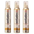 Wellaflex Locken & Wellen Schaumfestiger starker Halt, 3er Pack (3 x 200 ml)