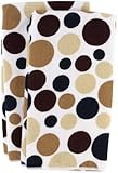Ritz Royale Collection Microfiber Polka Dot Print Towel Set, Black, 2-Piece