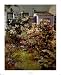Backyard Garden HIGH QUALITY CANVAS Print With Light Added BRUSHSTROKES Abbott Fuller Graves 26x32