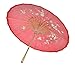 Quasimoon Patterned Paper Parasol Umbrellas by PaperLanternStore (32 Inch, Red Cherry Blossom)