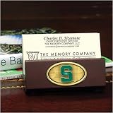 Michigan State Spartans Wooden Business Card Holder