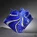 Flame Vase (Cobalt Blue and White)