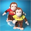 Curious George-Mini Beanbag Set of 2 (red,yellow shirt)