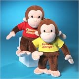 Curious George - Mini George - Set of 2 (red & yellow shirt) by Russ Berrie