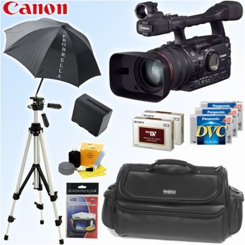 Canon XH-A1 1.67MP 3CCD High-Definition Camcorder and Pro Deluxe Accessory Outfit