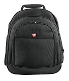 Port Manhattan 15.4 inch Backpack Design 1680D Ballistic Nylon Laptop Bag - Black
