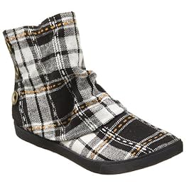 Women's Xhilaration® Sena Flannel Booties - Black Plaid Women's Xhilaration® Sena Flannel Booties - Black Plaid