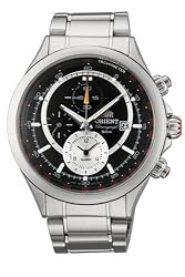 Orient Men's CTD0T005B 50m Alarm Chronograph (minute and 1/5 Second) with Date, Small Second Hand Black Watch