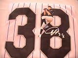 UBALDO JIMENEZ SIGNED AUTOGRAPHED JERSEY COLORADO ROCKIES COA + HOLOGRAM